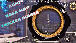 BGMI NUSA MAP CHICKEN DINNER🔥bgmi game [upl. by Bevash]