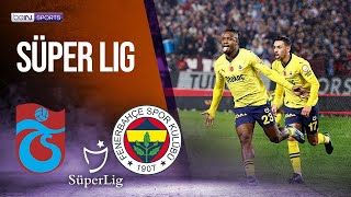 Trabzonspor vs Fenerbahce  SÜPERLIG HIGHLIGHTS  031724  beIN SPORTS USA [upl. by Sibeal]