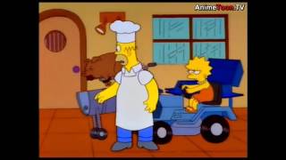 The Simpsons Lisa ruins Homers BBQ Party Clip [upl. by Hort904]