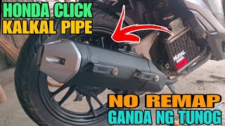 HONDA CLICK 125 KALKAL PIPE FULL PROCESS  GANDA NG TUNOG QUALITY 🤙 [upl. by Femi856]