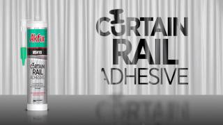 Curtain rail installation with Akfix MS410 Curtain Rail Adhesive [upl. by Farra481]