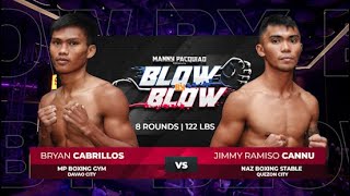 Bryan Cabrillos vs Jimmy Cannu  Manny Pacquiao presents Blow by Blow  Full Fight [upl. by Pavla]