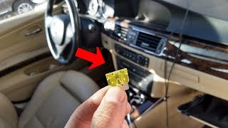 RADIO FUSE LOCATION BMW E90 E92 E91 E93 [upl. by Anya]