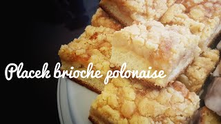 🥧PLACEK Brioche gâteau crumble polonais recette Facile et Rapide traditionnelle [upl. by Ahseekat]