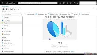 Azure monitoring and alerting Create view and manage Alerts Using Azure Monitor Metrics LOG Alerts [upl. by Haggai]