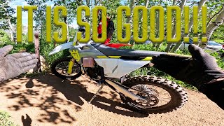 Husqvarna TX300 First Ride And Impressions [upl. by Klusek473]