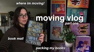 Moving vlog pt one  chatty vlog where im moving house tour book mail [upl. by Ahsienek]