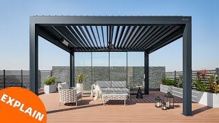 AlunoTec Modern Luxury Bioclimatic Pergola  Customization For You [upl. by Rollo]