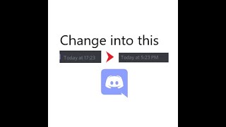 Change Time Format  Discord [upl. by Ramar]