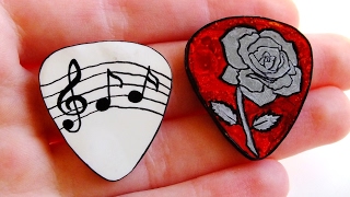 DIY Guitar Picks TUTORIAL Customisable [upl. by Gwennie]