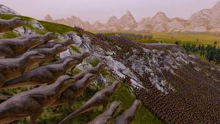 100 TRex VS 25000 Roman Soldiers  Ultimate Epic Battle Simulator 2 [upl. by Ashmead]