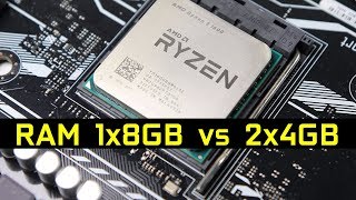 R5 1600x  RAM 8GB Single Channel vs Dual Channel [upl. by Ameerahs]