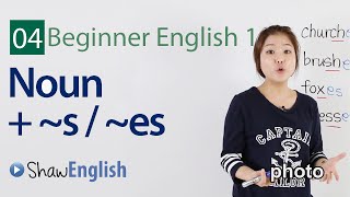 English Grammar Singular  Plural Nouns [upl. by Ordnasela301]