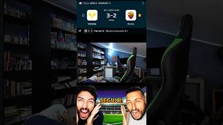 😇 VeronaRoma 32 la mia reazione alla capitolazione asroma seriea calcio livereaction [upl. by Perkins]