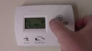 How to program a Honeywell Thermostat [upl. by Chico403]