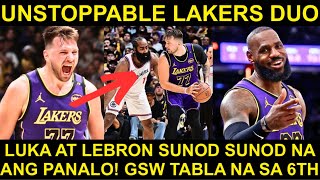 Luka and Lebron Duo HINDI na MAPIGILAN TINUMBA ang Clippers GSW TABLA sa 6TH [upl. by Dredi]