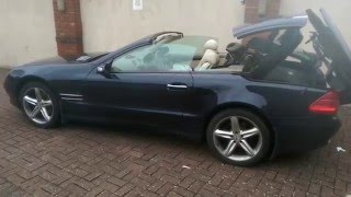 Mercedes Benz SL 500 R230 hydraulic cylinders removal and repair [upl. by Ellenaej546]