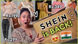 SHEIN IS BACK🇮🇳😱 HUGE Summer Try On Haul At Rs199  ThatQuirkyMiss [upl. by Rebah]