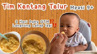 Tim Kentang Telur Mpasi 9 Solusi untuk Baby yg sedang GTM Karena Tumgi  Bosan dg bubur Nasi [upl. by Lacsap30]