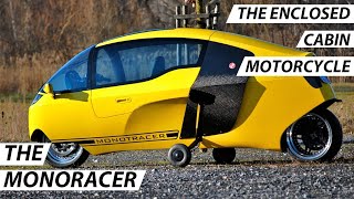 The MonoRacer Cabin Motorcycle  Powerful As A Superbike Silent Than A Scooter [upl. by Ardnaxila]