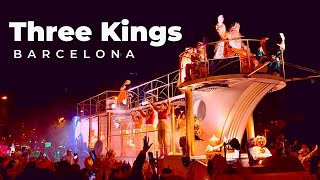 Cabalgata de Reyes Magos Barcelona 2023  Three Kings Parade in Spain Complete [upl. by Dichy965]