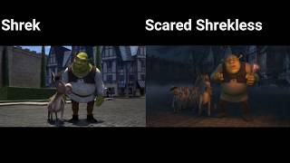 Welcome to Duloc in Shrek vs in Scared Shrekless ComparisonCommentary [upl. by Treboh]