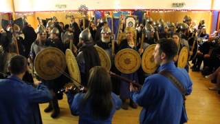 2016 smuha march 2016 jarl squad at cunningsburgh hall [upl. by Eelnodnarb]