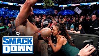 Braun Strowman enlists the help of mistletoe and ring announcer Samantha Irvin to revive Ricochet [upl. by Lamej881]