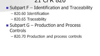 GMP for Medical Devices Overview FDA 21 CFR 820 [upl. by Xineohp]