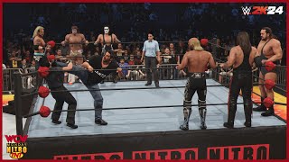 WWE 2K24  WcW Monday Nitro  Team Russo vs Team Bischoff [upl. by Nauqad359]