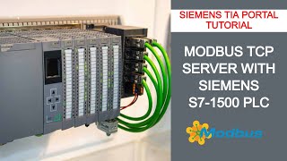 Siemen S71500 Modbus TCP Server Implementation in TIA Portal  Siemens TIA Portal [upl. by Nairehs634]