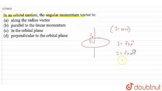 In an orbital motion the angular momentum vector is [upl. by Hamil]