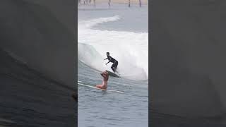 Surfer scores a near perfect wave [upl. by Ohploda]