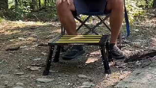 DEPSUNNY Adjustable Height Aluminum RV Step Stable Foldable Platform Step Stool Review [upl. by Yaeger]