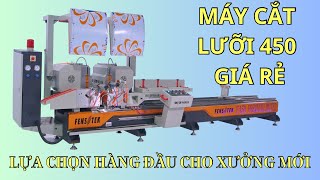 MÁY CẮT NHÔM 2 ĐẦU GIÁ RẺ LƯỠI 450 [upl. by Sikes]