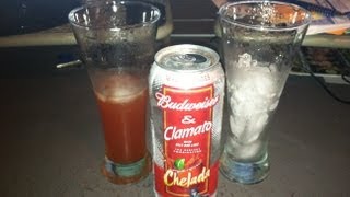 Budweiser amp Clamato Chelada Beer Review [upl. by Adalie]