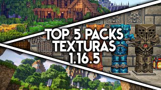 TOP 5 PACKS de TEXTURAS para MINECRAFT 1165 [upl. by Heer]