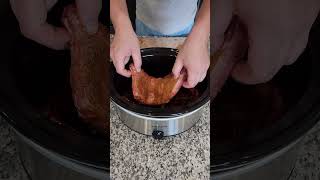 Best Crockpot BBQ Ribs crockpot crockpotcooking shorts [upl. by Salvador587]