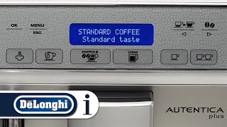 How to Select the Taste on Your DeLonghi Autentica ETAM 29620 Coffee Machine [upl. by Auqenahs248]