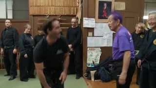 Ninja Grandmaster Masaaki Hatsumi shows advanced Budo Taijutsu [upl. by Yahiya740]