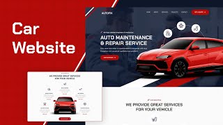 Lets Build a Responsive Car Website Using HTML CSS JavaScript [upl. by Yran]