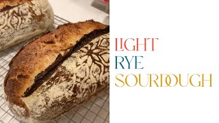 How To Make A Light Rye Sourdough delicious homemadebread simple [upl. by Amara]