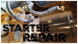 1969 Ford 40003000 Tractor Starter Repair [upl. by Alegnave291]