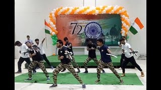 Patriotic dance performance by RGUKTians  Independence day  HIDDU amp TEAM [upl. by Akinnej718]