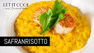 Safran Risotto mit gebratenen Jakobsmuscheln [upl. by Placidia455]