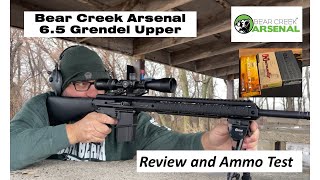 Bear Creek Arsenal BCA 65 Grendel Upper Test and Review [upl. by Woody]