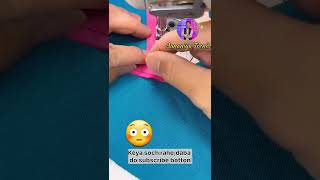 How to Stitch V neck design  V neck design Kaise kare  Sewing Tricks for Beginners short shorts [upl. by Battiste]