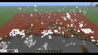 Minecarft 10000 TNT vs 1 obsidian [upl. by Byrom]