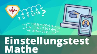 Einstellungstest Mathe Zahlenreihen Logik Dreisatz und Zins [upl. by Bordiuk928]