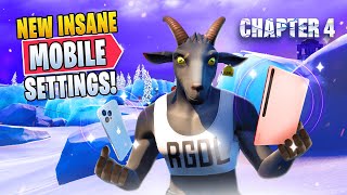 Best MOBILE Settings Sensitivity FPS Color Blind And More For Fortnite Chapter 4 [upl. by Olimreh]